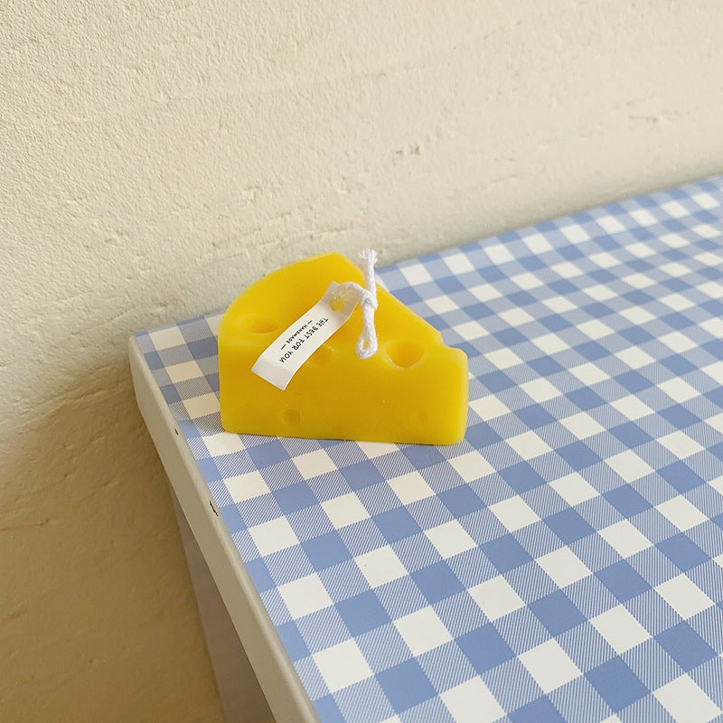 Novelty Wedge Cheese-Shaped Decorative Scented Candle