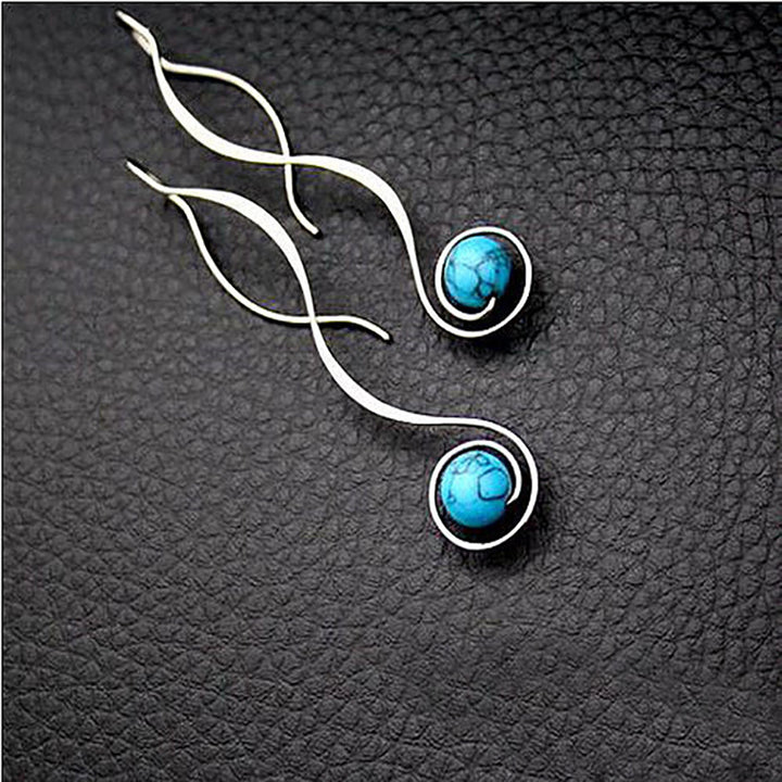 Artistic Curved Dangle Earrings Stornfield