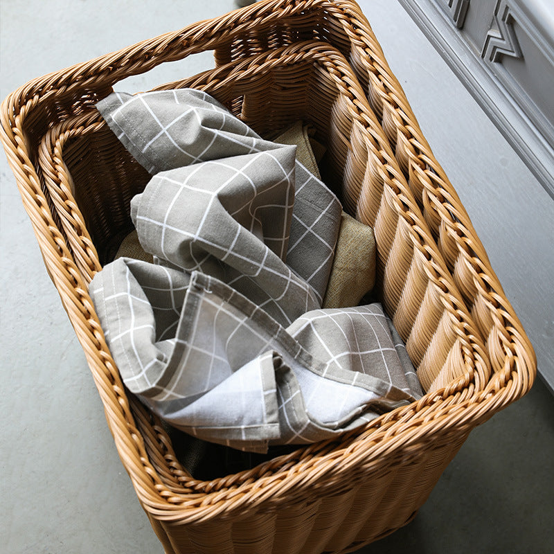 Premium Handwoven Wicker Storage Bin Stornfield
