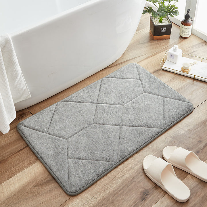 Abstract Pattern Bathroom Rug Stornfield