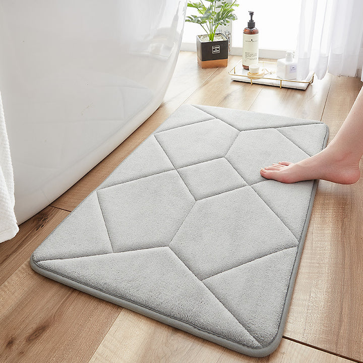 Abstract Pattern Bathroom Rug Stornfield