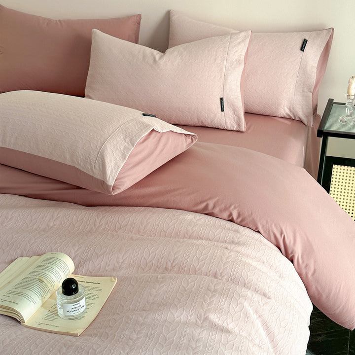 Duvet cover set made of three-layer cotton gauze