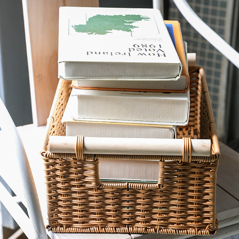Decorative Woven Storage Basket with Handles Stornfield