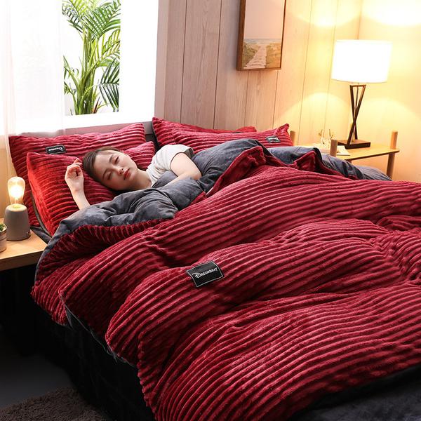 Stornfield | Thickened Corduroy Velvet Bedding Set