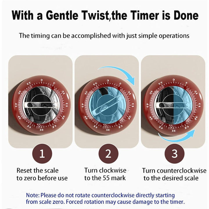 Magnetic Mechanical Kitchen Timer Stornfield