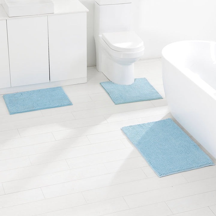 Textured Non-Slip Bathroom Mat Set Stornfield