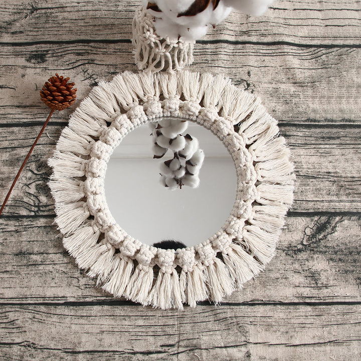 Decorative Macrame Wall Mirror Stornfield