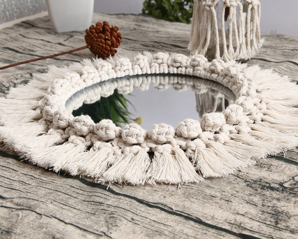 Decorative Macrame Wall Mirror Stornfield