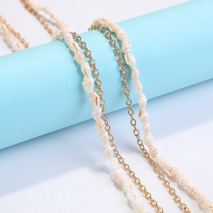 Coastal Shell-Decorated Eyewear Chain Stornfield