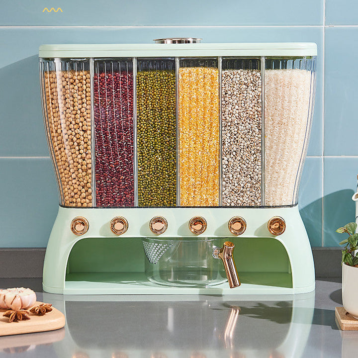 Kitchen grain storage container with compartments | Stornfield