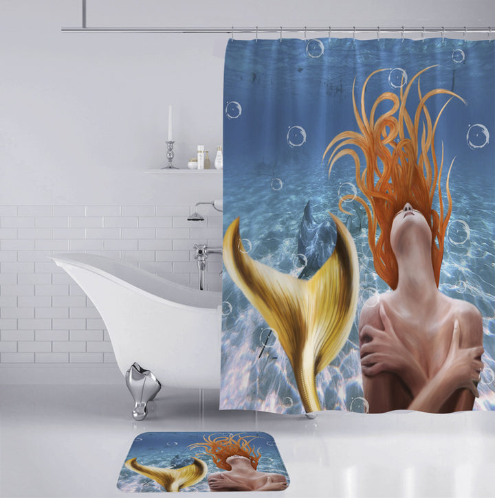 Artistic Mermaid-Themed Bathroom Set Stornfield