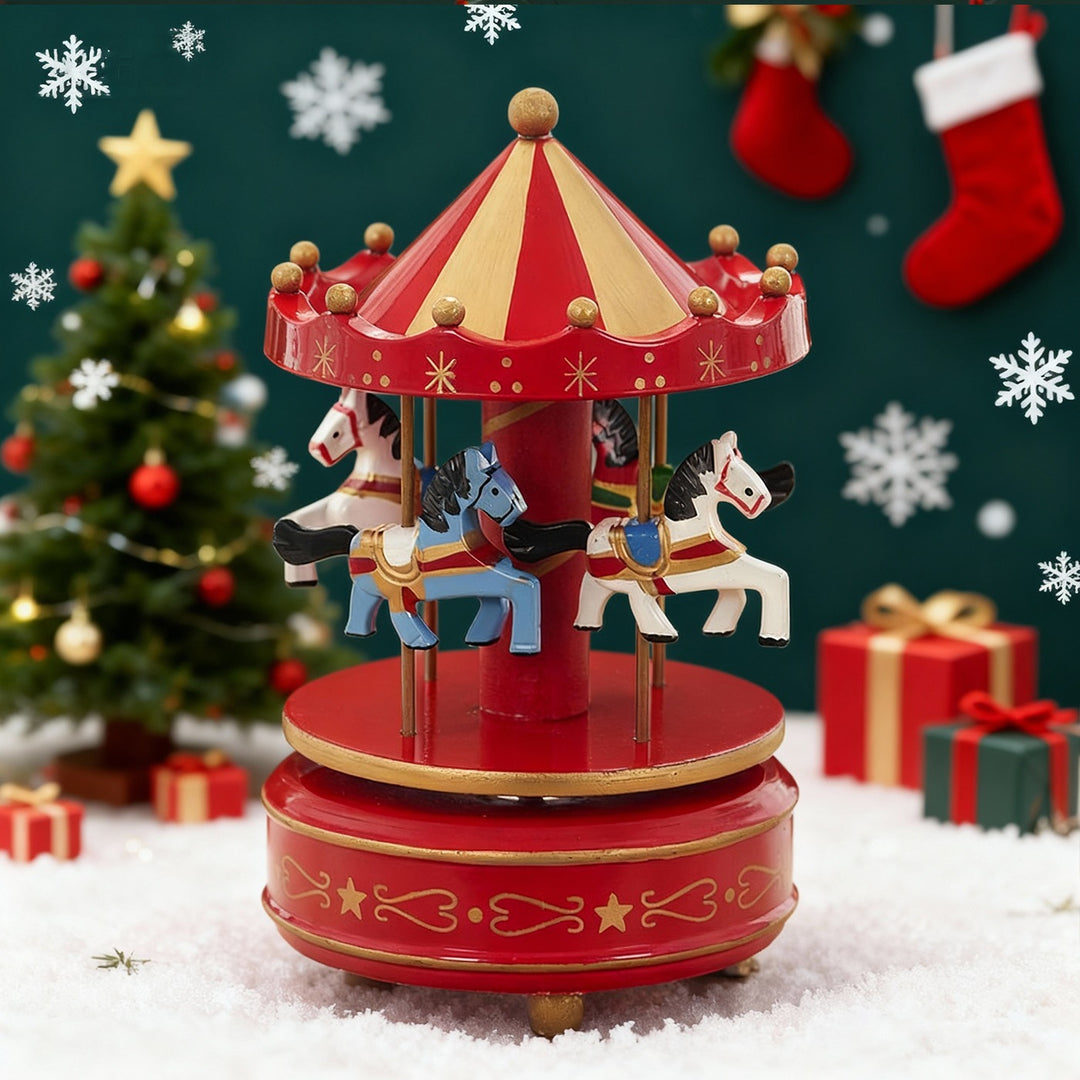 Classic carousel music box for festive occasions
