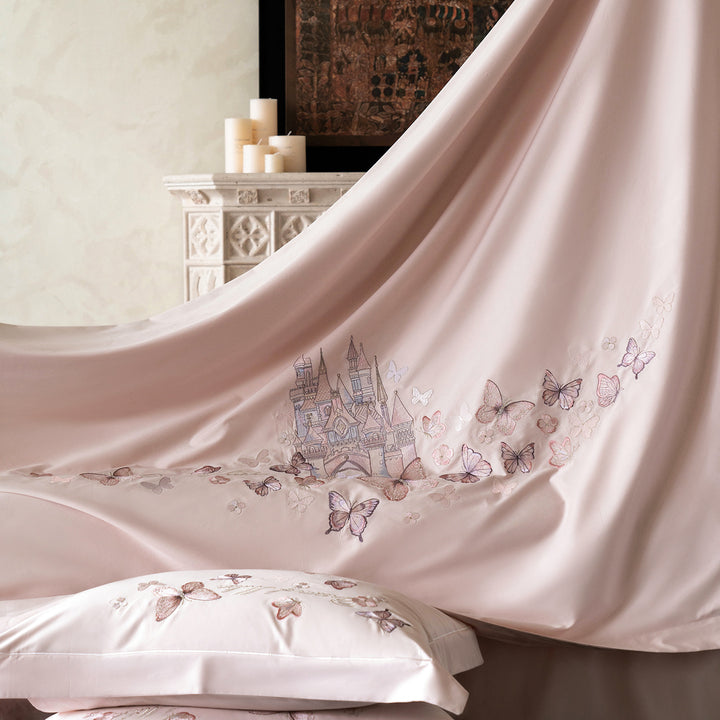 Bedding set made of long-staple cotton with embroidery