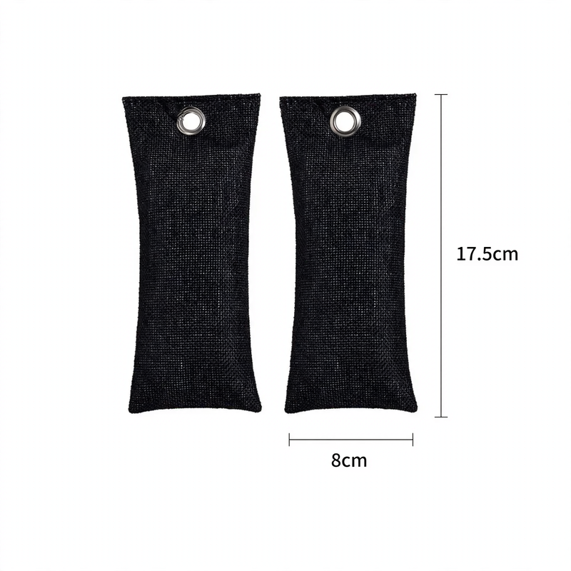 Activated carbon shoe bags for odor neutralization