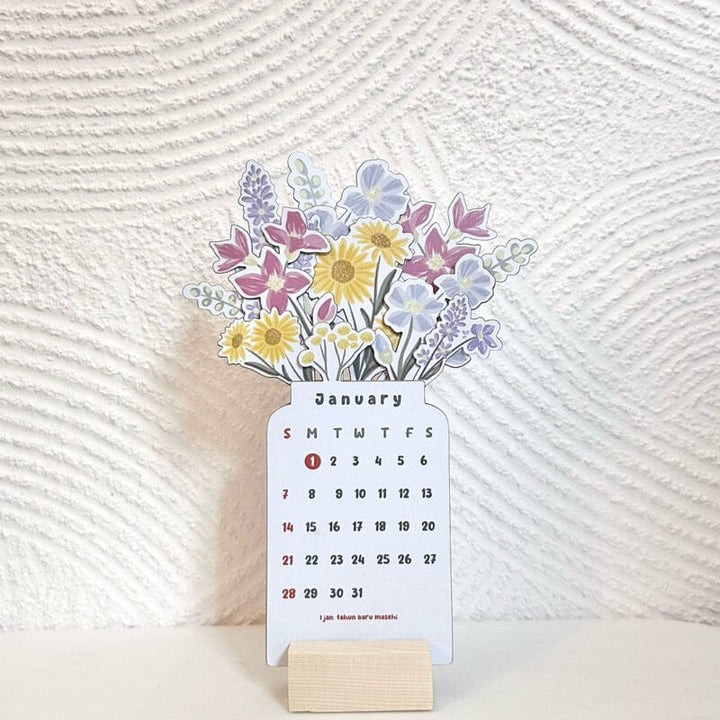 2024 Bloomy Flowers Desk Calendar | Stornfield