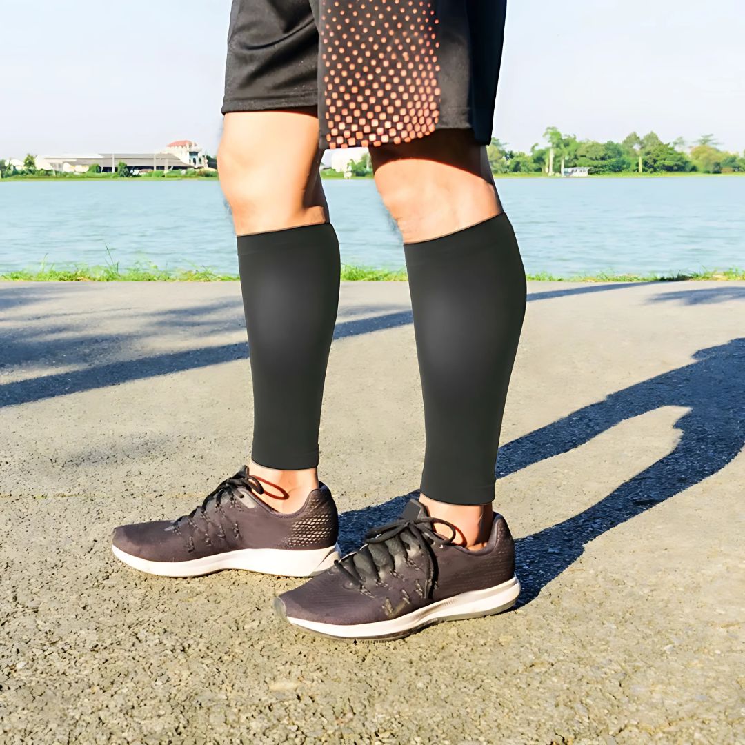 ComfortFlow Support Socks | Soft Highly Elastic Calf Compression - for Muscle Recovery and Circulation Enhancement Stornfield