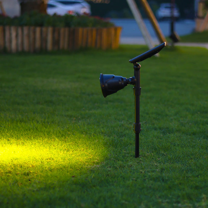 Contemporary Industrial ABS Solar Waterproof LED Spotlight Lawn Insert Light For Outdoor Patio | Stornfield