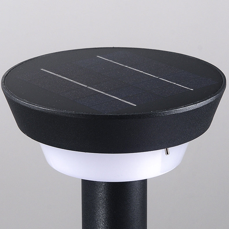 Modern Simplicity Waterproof Solar Round Aluminum Acrylic Outdoor Lights For Garden | Stornfield