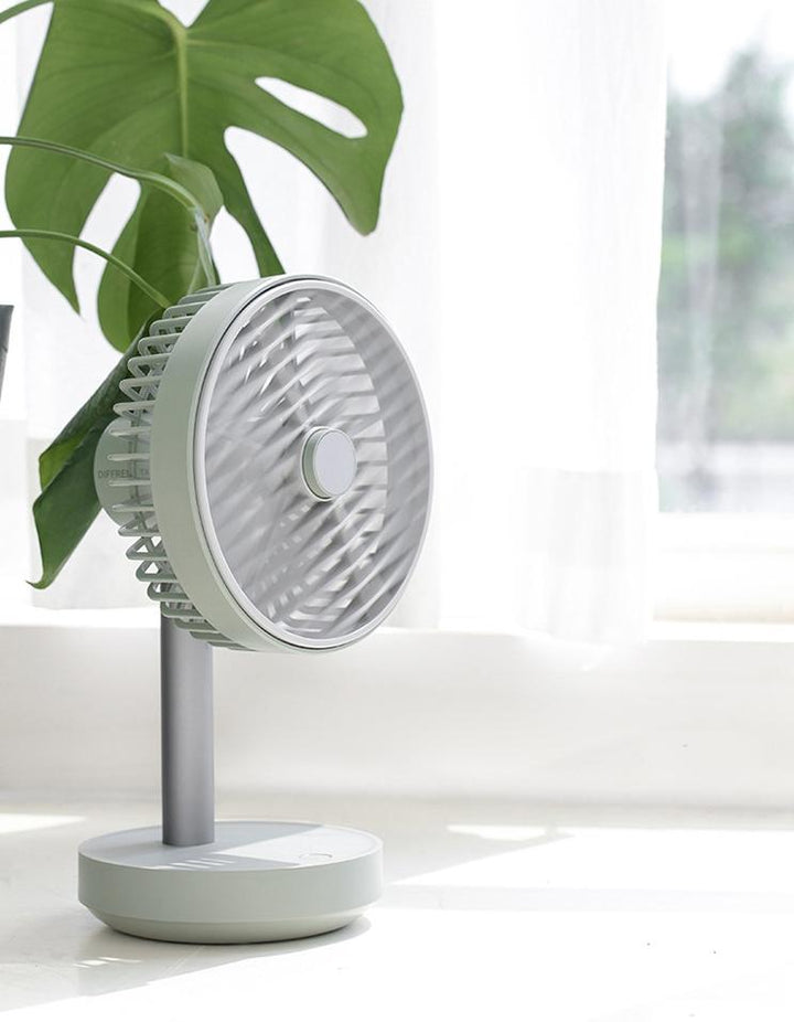 Wireless Rotating Hood & Oscillating Head Desktop Fan, Super Quiet, Super Cool | Stornfield