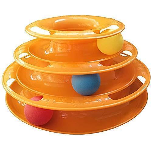 Three Layer Colorful Cat Track Tower Toy | Stornfield