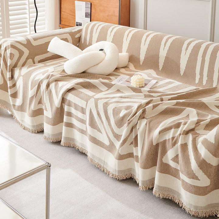 Geometric Boho Style Sofa Cover - Modern, Stylish & Durable Sofa Protection | Stornfield