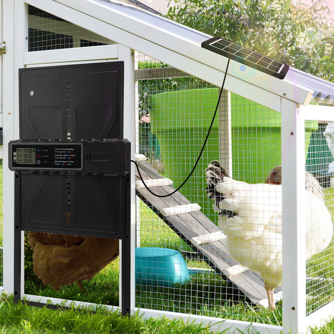 Electric Chicken Coop Door Solar with LED Display and Remote Control | Stornfield