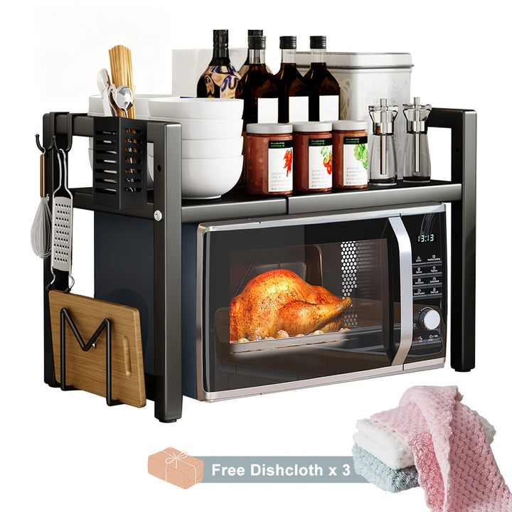 Expandable Microwave Shelf 2 Levels | Stornfield