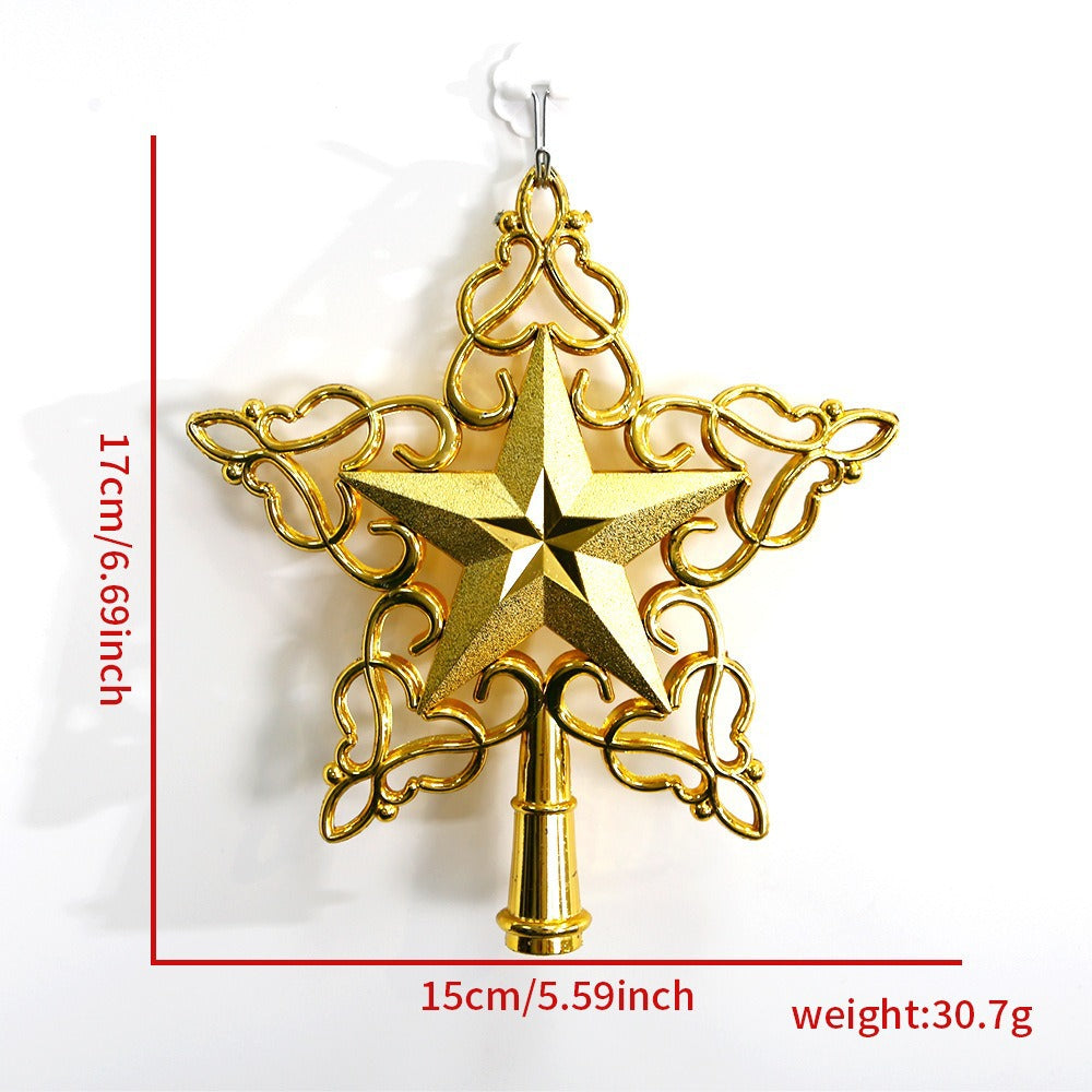Christmas tree top star, 3D design