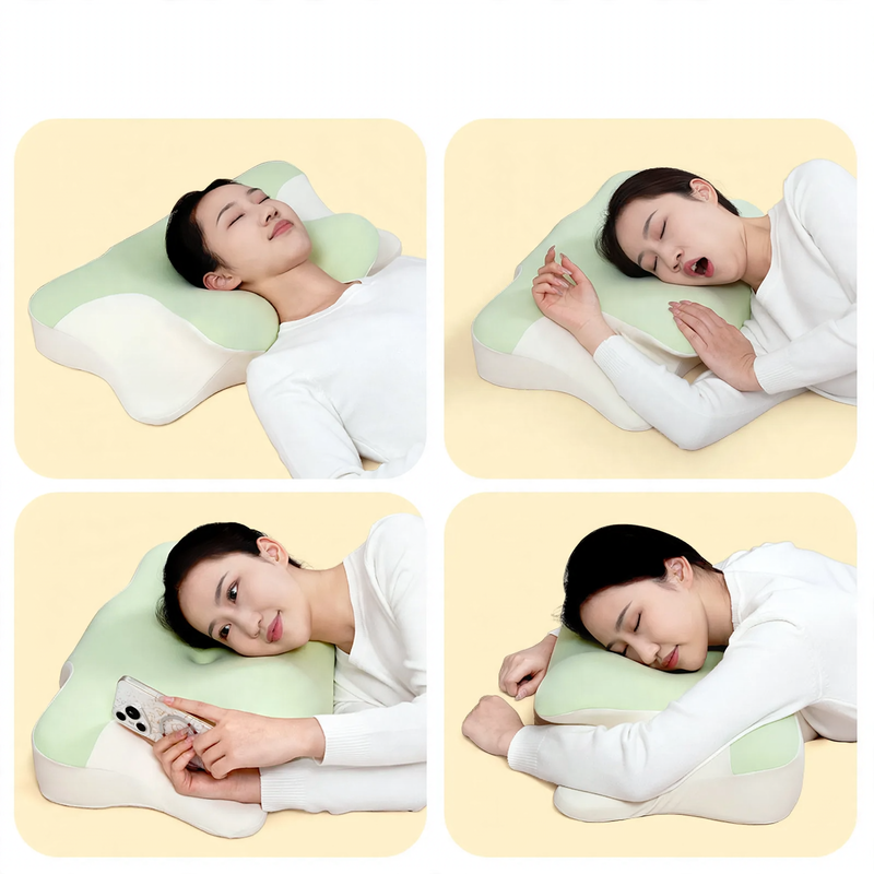 Memory foam neck support pillow, ergonomic