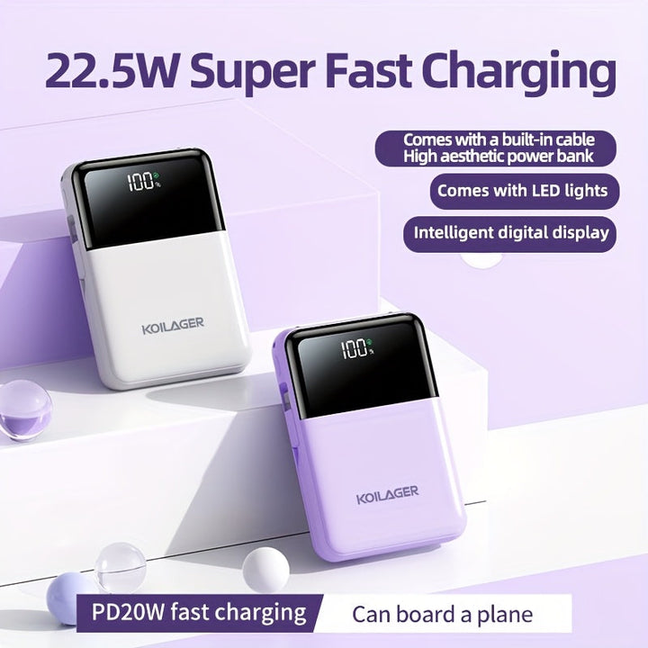 Powerbank 10000mAh Mini with Display | Stornfield