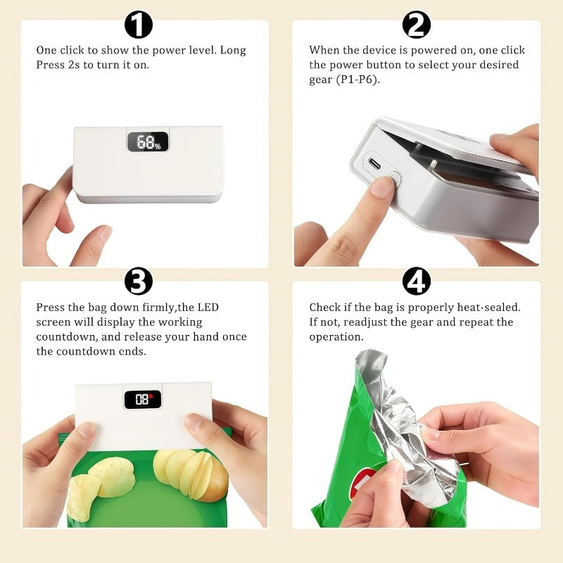 Smart Rechargeable Bag Sealer Stornfield