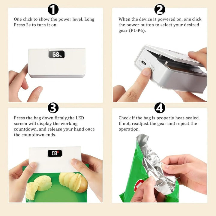 Smart Rechargeable Bag Sealer Stornfield