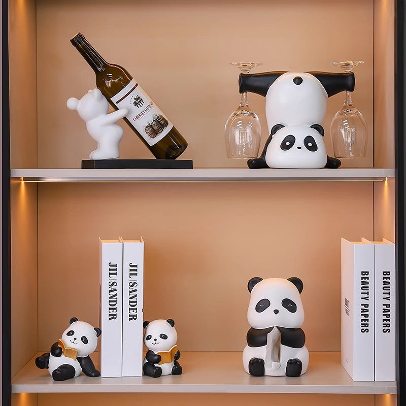 Panda-wine bottle holder, modern art design