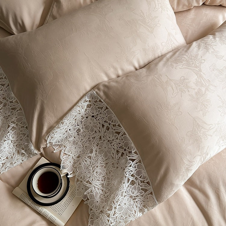 French bedding set, 4-piece, long staple cotton
