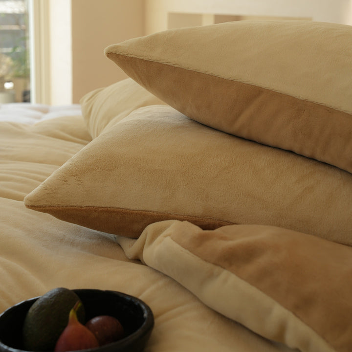 Milk fiber bedding set, 4-piece, winter, solid color