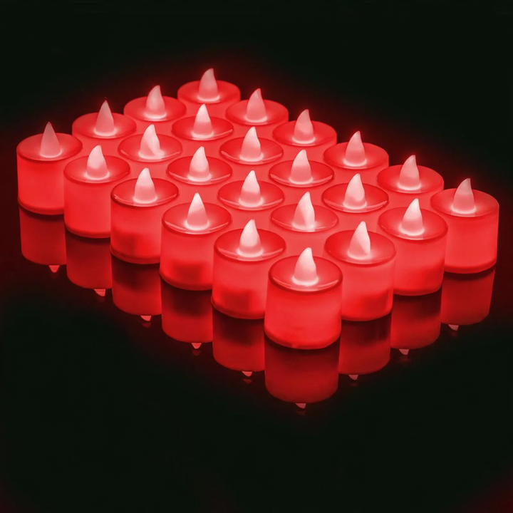 LED electronic candle, cylindrical, various colors