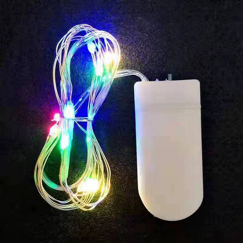 LED Copper Wire String Lights with Button Cell Operation