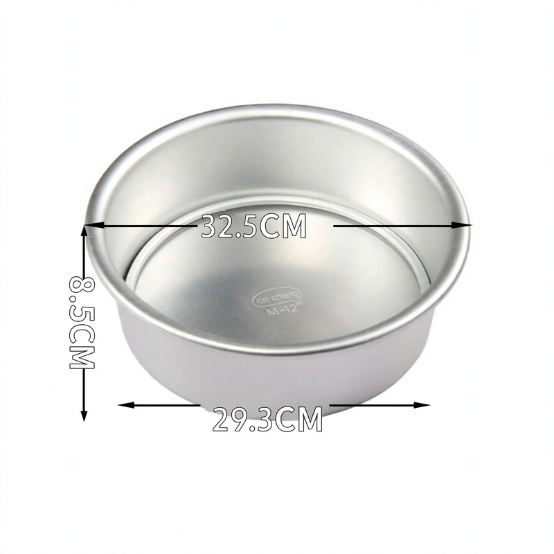 Cake pan, round, with flat bottom