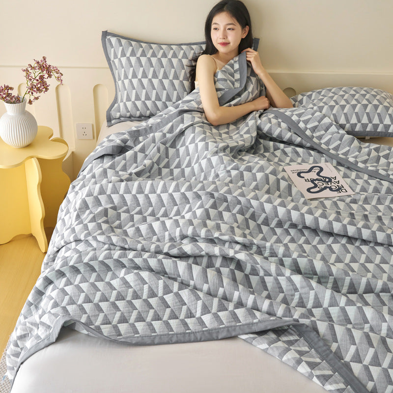 Nordic Style Cotton Gauze Blanket
