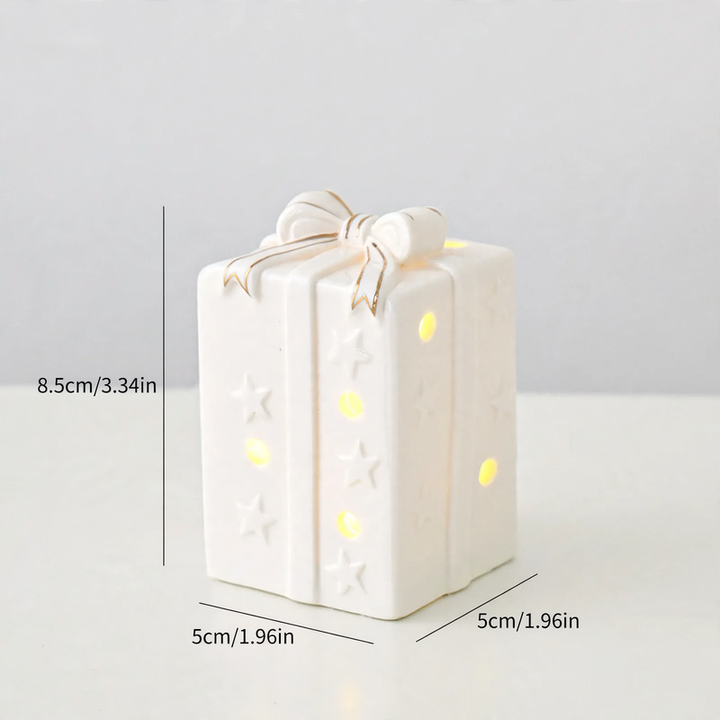 Ceramic Christmas house with lighting