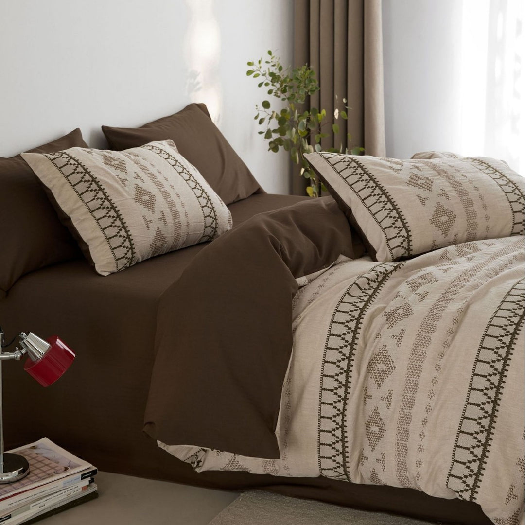Cotton bedding set, A-class, dyeing technique, 4-piece