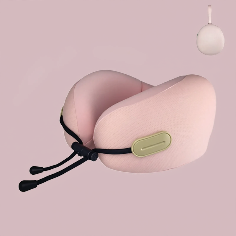 U-shaped neck pillow with memory foam