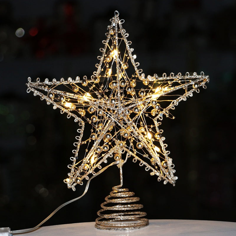 Christmas tree star topper made of iron