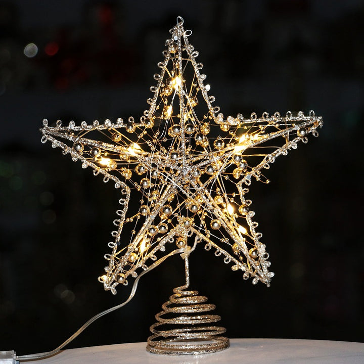 Christmas tree star topper made of iron