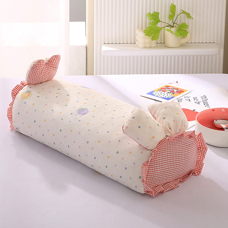 Cotton pillow with buckwheat filling, 20x50cm