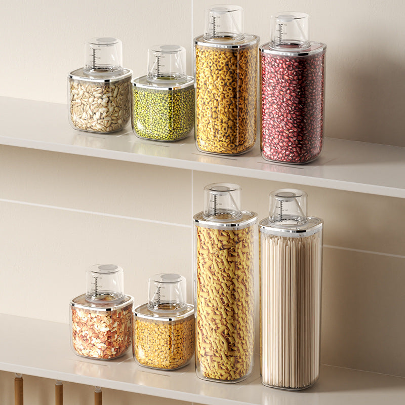 Plastic storage container, square, 0.6–2 L