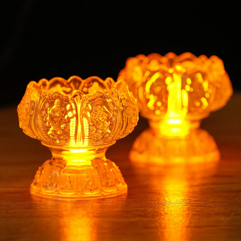 LED lotus candle light for atmospheric decoration