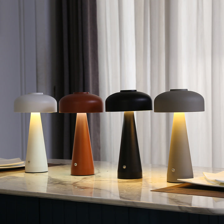 Nightstand lamp with touch switch, rechargeable