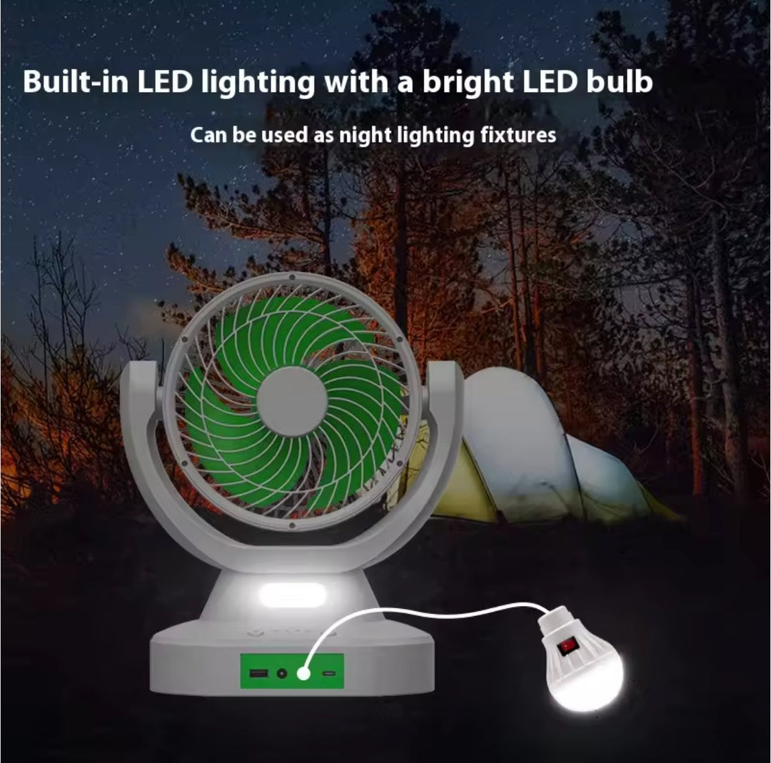 Solar Fan With Multifunction Light | Stornfield