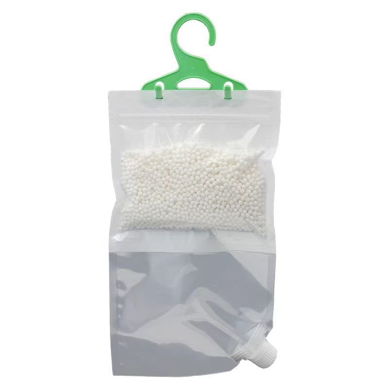 Reusable moisture absorber to hang
